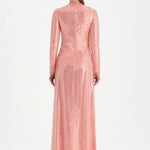 Taşlı Yırtmaçlı Abiye Elbise - 26049C