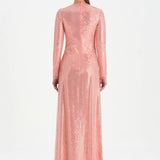 Taşlı Yırtmaçlı Abiye Elbise - 26049C