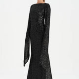 Taşlı Tesettür Abiye Elbise - 26070C