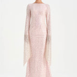 Taşlı Tesettür Abiye Elbise - 26070C