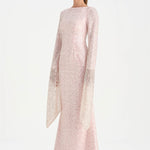 Taşlı Tesettür Abiye Elbise - 26070C