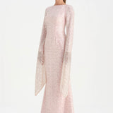 Taşlı Tesettür Abiye Elbise - 26070C