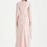 Taşlı Tesettür Abiye Elbise - 26070C