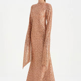 Taşlı Tesettür Abiye Elbise - 26070C