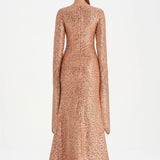 Taşlı Tesettür Abiye Elbise - 26070C