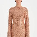 Taşlı Tesettür Abiye Elbise - 26070C