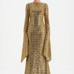 Taşlı Tesettür Abiye Elbise - 26070C