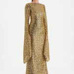 Taşlı Tesettür Abiye Elbise - 26070C