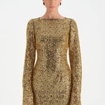 Taşlı Tesettür Abiye Elbise - 26070C