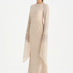 Taşlı Tesettür Abiye Elbise - 26070C