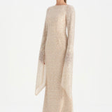 Taşlı Tesettür Abiye Elbise - 26070C