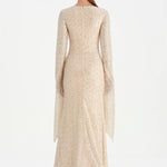 Taşlı Tesettür Abiye Elbise - 26070C