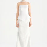 Saten Büstiyerli Taşlı Abiye Takım - 26067C