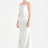 Saten Büstiyerli Taşlı Abiye Takım - 26067C