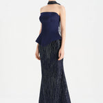 Saten Büstiyerli Taşlı Abiye Takım - 26067C