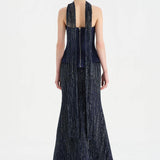 Saten Büstiyerli Taşlı Abiye Takım - 26067C