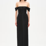 Strapless Off-the-Shoulder Evening Gown - 26054C
