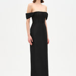 Strapless Off-the-Shoulder Evening Gown - 26054C