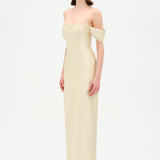 Strapless Off-the-Shoulder Evening Gown - 26054C