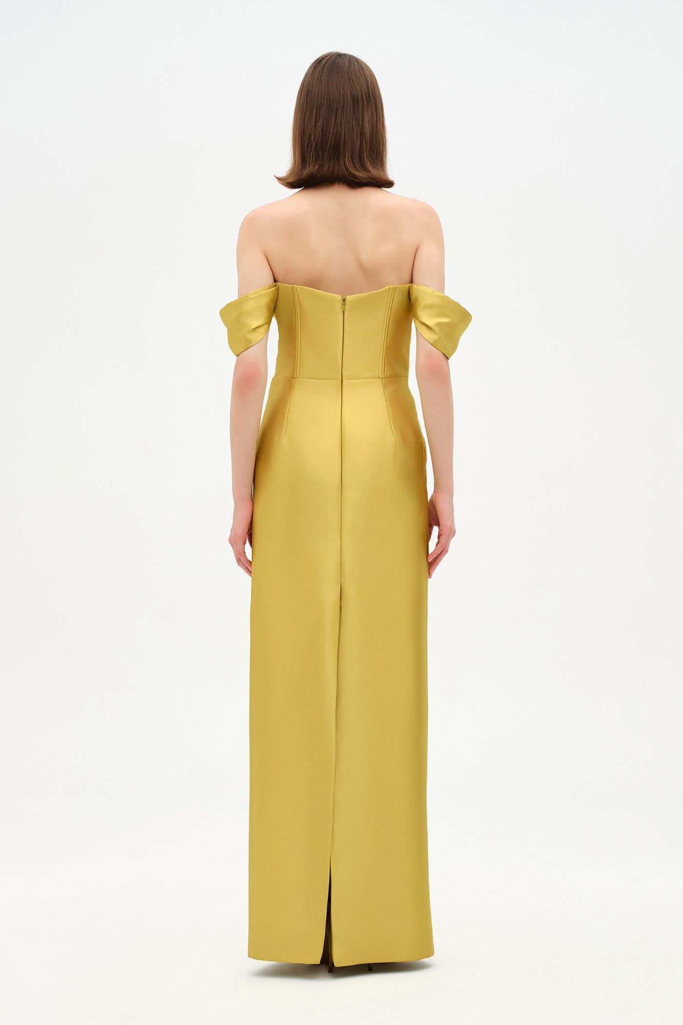 Strapless Off-the-Shoulder Evening Gown - 26054C