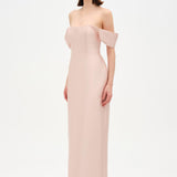 Strapless Off-the-Shoulder Evening Gown - 26054C