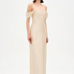 Strapless Off-the-Shoulder Evening Gown - 26054C