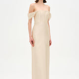 Strapless Off-the-Shoulder Evening Gown - 26054C