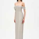 Strapless Off-the-Shoulder Evening Gown - 26054C