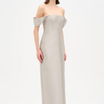 Strapless Off-the-Shoulder Evening Gown - 26054C