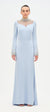 Zarif Taş Detaylı Modern Abiye Elbise - 26099C