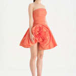 Çiçekli Mini Abiye Elbise - 26004C