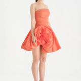 Çiçekli Mini Abiye Elbise - 26004C