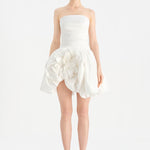 Çiçekli Mini Abiye Elbise - 26004C