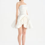 Çiçekli Mini Abiye Elbise - 26004C