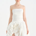 Çiçekli Mini Abiye Elbise - 26004C