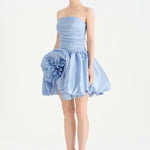 Çiçekli Mini Abiye Elbise - 26004C