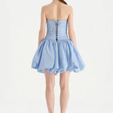 Çiçekli Mini Abiye Elbise - 26004C