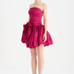 Çiçekli Mini Abiye Elbise - 26004C