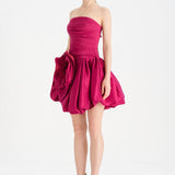 Çiçekli Mini Abiye Elbise - 26004C