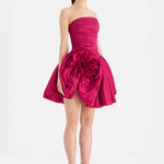 Çiçekli Mini Abiye Elbise - 26004C