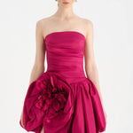 Çiçekli Mini Abiye Elbise - 26004C