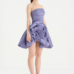 Çiçekli Mini Abiye Elbise - 26004C