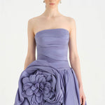 Çiçekli Mini Abiye Elbise - 26004C