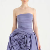 Çiçekli Mini Abiye Elbise - 26004C