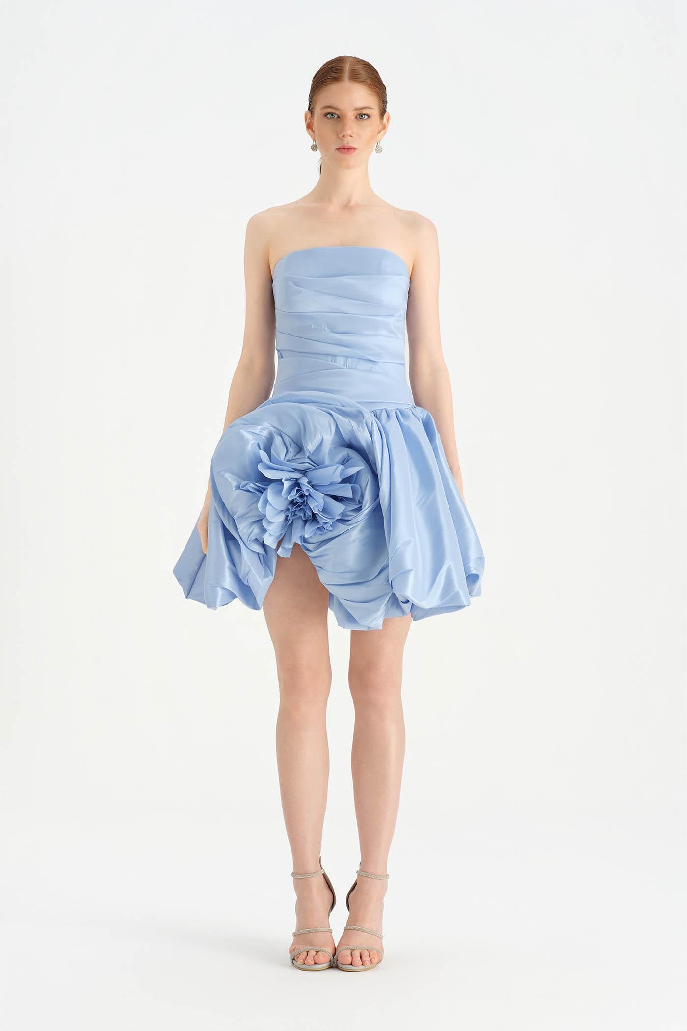 Floral Mini Evening Dress - 26004C