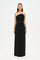 Drape Detaylı Straplez Detaylı Balık Abiye Elbise - 26125C