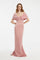 Off-Shoulder Bow Detailed Long Evening Dress - 5029C