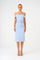 Low Shoulder Strapless Satin Midi Evening Dress - 9155C