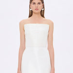 Low Shoulder Taffeta Mini Evening Dress - 9275C