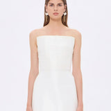 Low Shoulder Taffeta Mini Evening Dress - 9275C